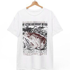 “My Actions Have Brought Me Ruin” T-Shirt | Dark Humor Frog Graphic Tee | Existe